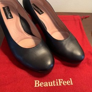 Beautieel Black Leather Erica Pump Women's 39